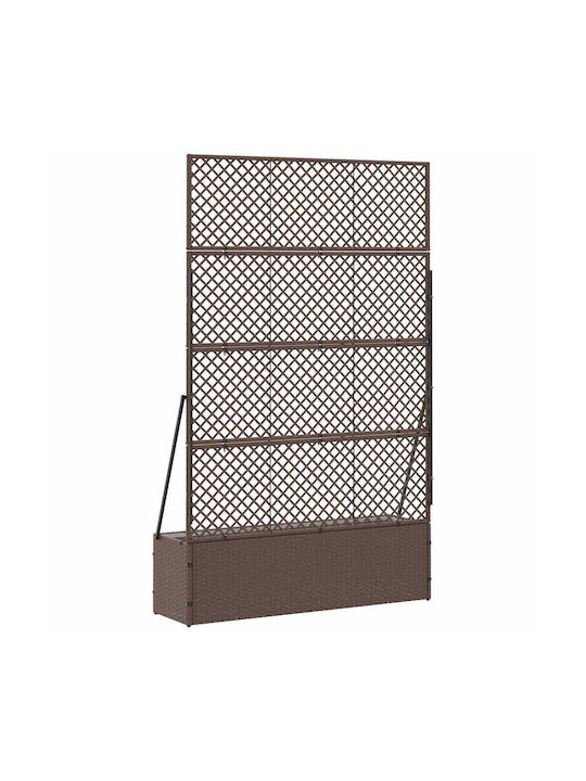 vidaXL Planter Box Plastic Negru 30 cm