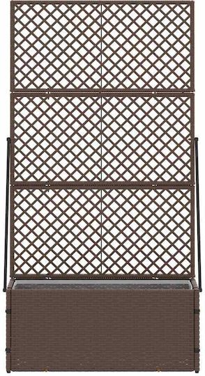 vidaXL Kunststoff Blumenkasten Schwarz 70x30x135cm