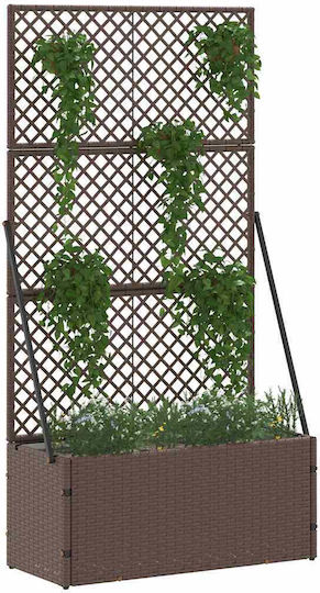 vidaXL Kunststoff Blumenkasten Schwarz 70x30x135cm