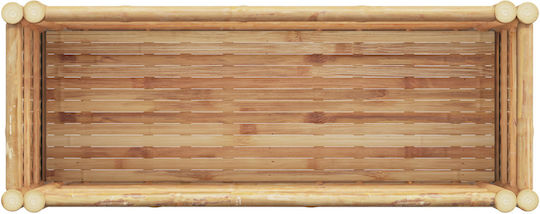 vidaXL Blumenkasten Bambus Brown 90x35x70cm.