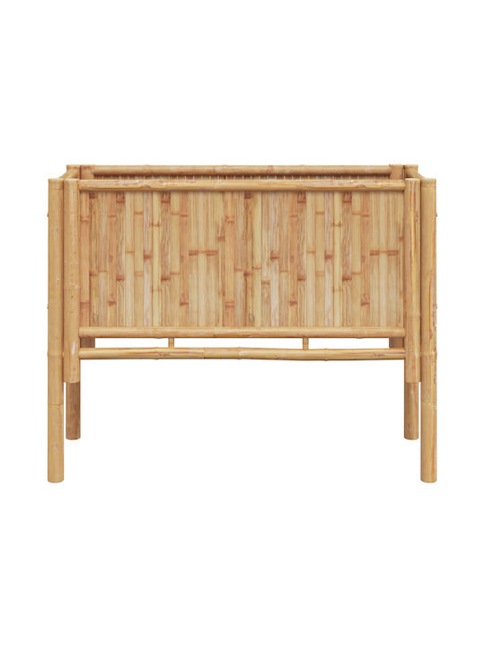 vidaXL Кутия за саксии Бамбук Кафяв 90x35x70см.