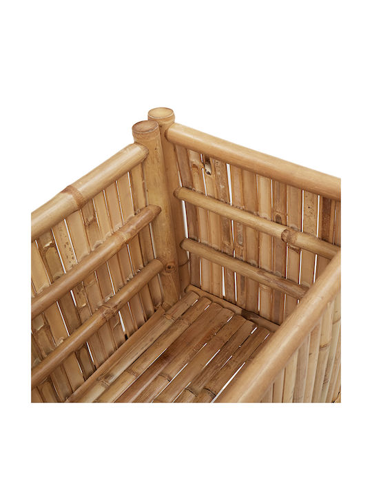 vidaXL Кутия за саксии Бамбук Кафяв 90x35x70см.