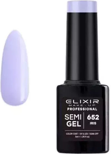 Elixir Semi Gel Ημιμόνιμο Βερνίκι Νυχιών 652 Iris 5ml