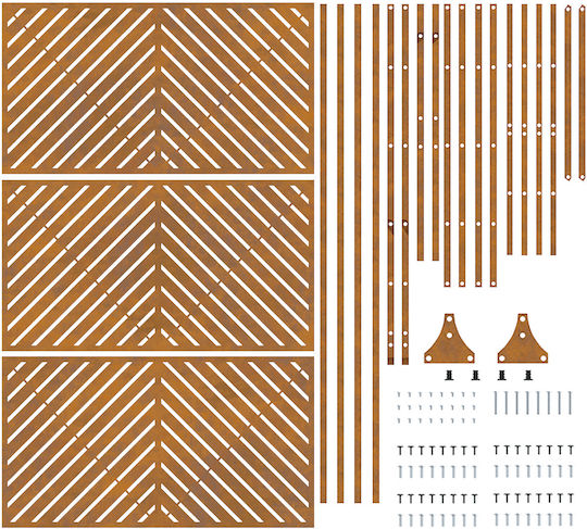 vidaXL Separatoare De Cameră Metalic Cu 1 Foaie 100x180cm