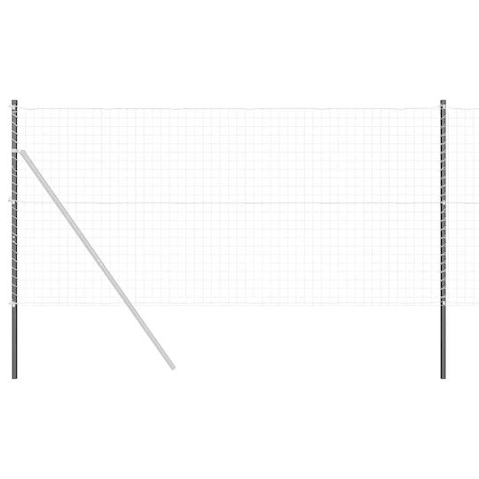 vidaXL Garden Fencing Material 2pcs Gray
