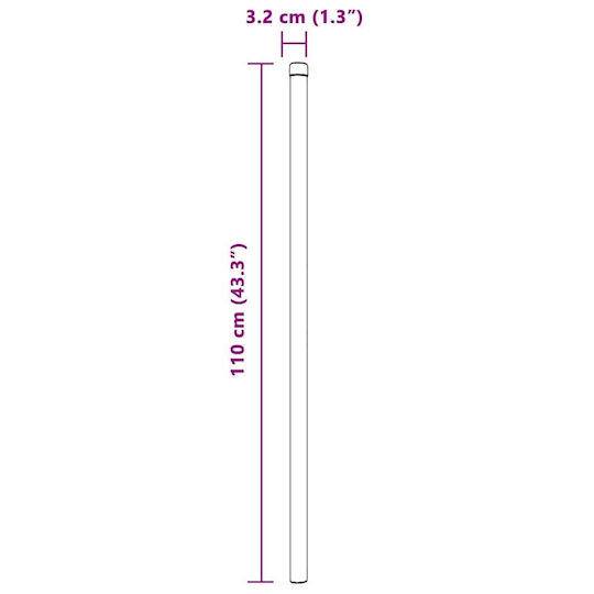 vidaXL Garden Fencing Material 2pcs Green