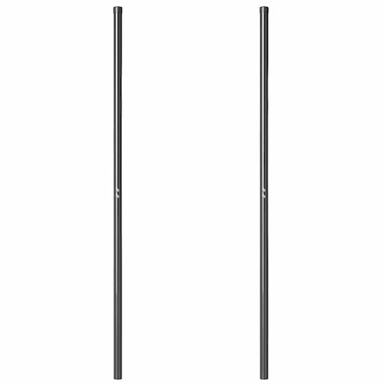 vidaXL Garden Fencing Material 2pcs Gray