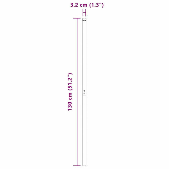 vidaXL Träger für Gartenzaun aus Stahl 130cm 2Stück Green