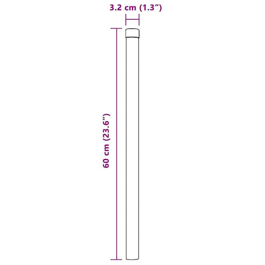 vidaXL Garden Fencing Material 2pcs Silver