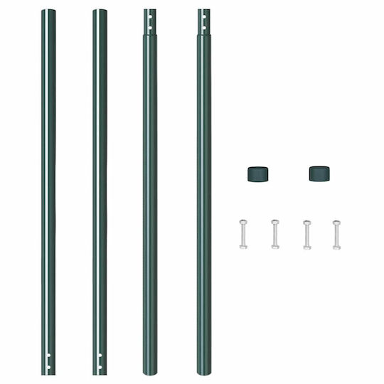 vidaXL Garden Fencing Material 2pcs Green