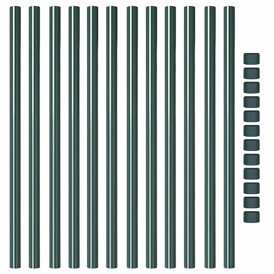 vidaXL Garden Fencing Material 12pcs Green