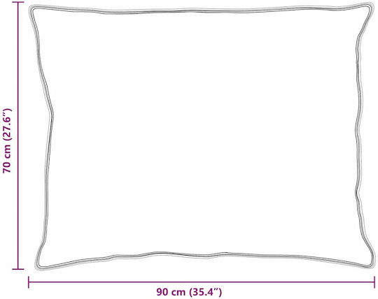 vidaXL Παπλωματοθήκη Ξενοδοχείου 200x200εκ. 3τμχ