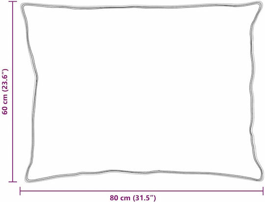 vidaXL Παπλωματοθήκη Ξενοδοχείου 200x200εκ. 3τμχ