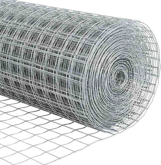 vidaXL Wire Fencing Galvanized Set Gray 0.4x25m