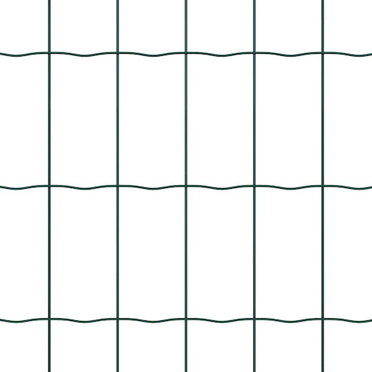 vidaXL Plasă de sârmă Galvanizat Module Verde 0.6x25m