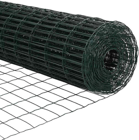 vidaXL Plasă de sârmă Galvanizat Module Verde 0.6x25m