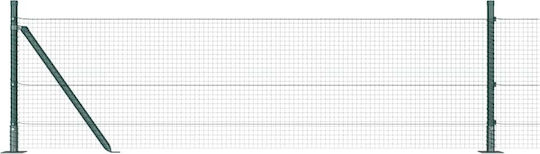 vidaXL Wire Fencing Set Green 0.6x25m
