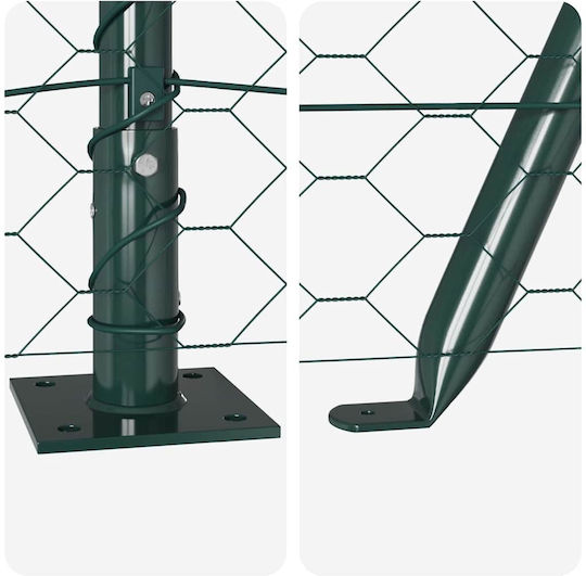 vidaXL Συρματόπλεγμα Γαλβανιζέ Πράσινο 1.2x10m