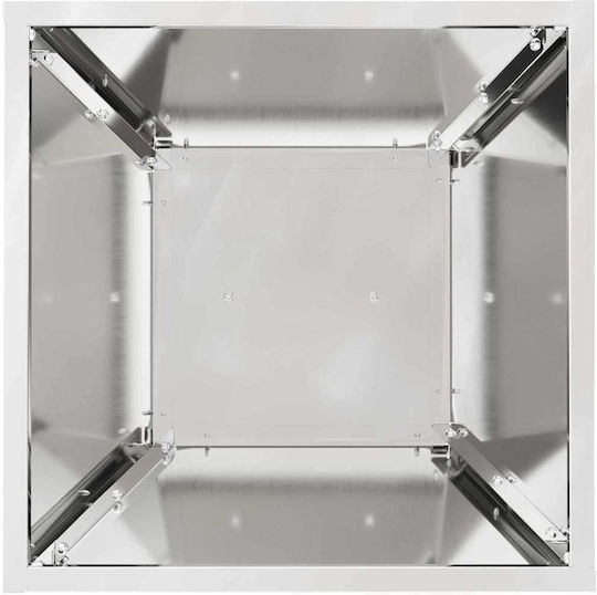 vidaXL Βάση Γλάστρας Ασημί 35x35x73εκ.