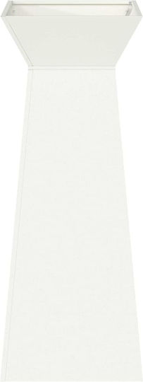 vidaXL Pot Stand Metal White 40cmx40cmx101cmcm.