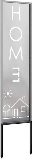 vidaXL Garden Decoration Made of Stainless Steel 32x1.7x140cm