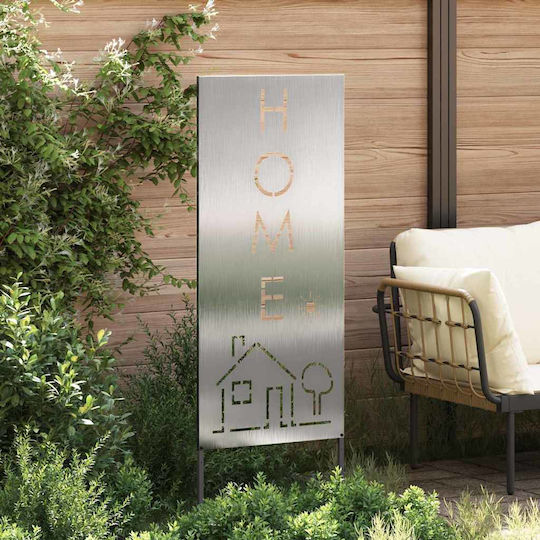 Vidaxl Decorative Garden Panel Silver 50 x 140 cm Stainless Steel