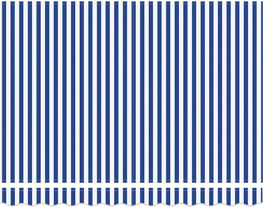 Foldable Tent Blue White Stripes Large