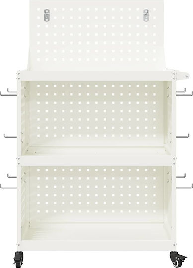 vidaXL Transport Trolley White