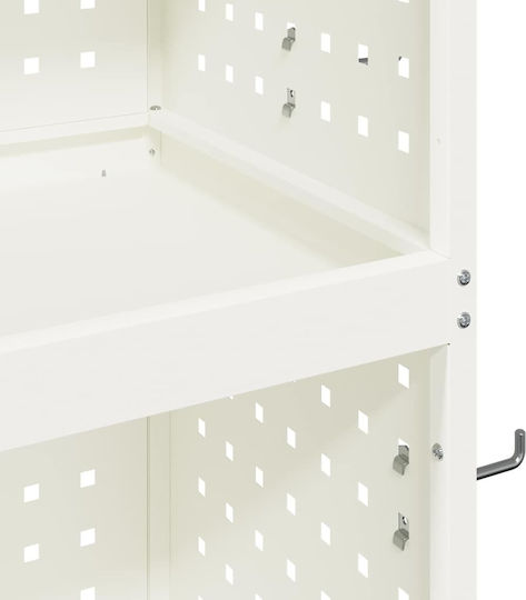vidaXL Transport Trolley White