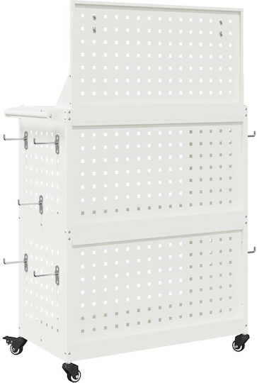 vidaXL Transport Trolley White