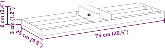 Vidaxl Replacement Head Garden Straightener 75 X 25 X 6 Cm