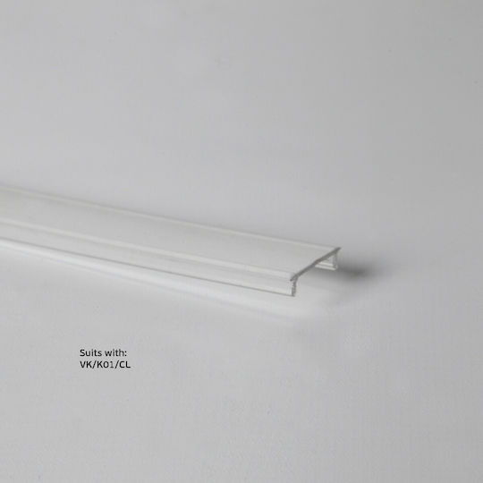 VK Lighting External Aluminum Profile for LED Strip 200x1.7x0.9cm