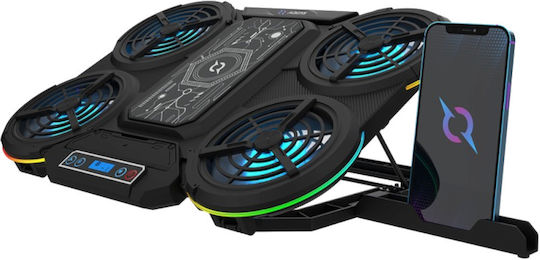Aqirys Zenith Cooling Pad for Laptop up to 17" with 4 Fans and Lighting