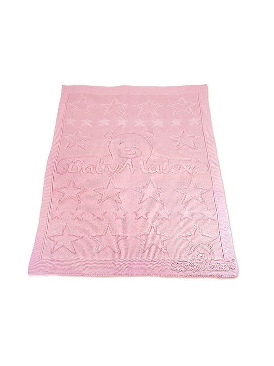 Matex Blanket Nursery Swaddling Blankets Knitted Pink 75x100cm