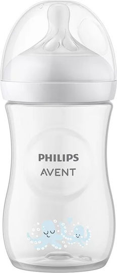 Philips Комплект Пластмасови Бебешки Шишета Natural Response Против Колики със Силиконов Биберон 260мл 2бр