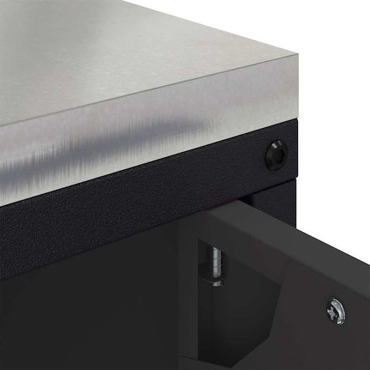 Floor Cabinet Black 90x50x53cm