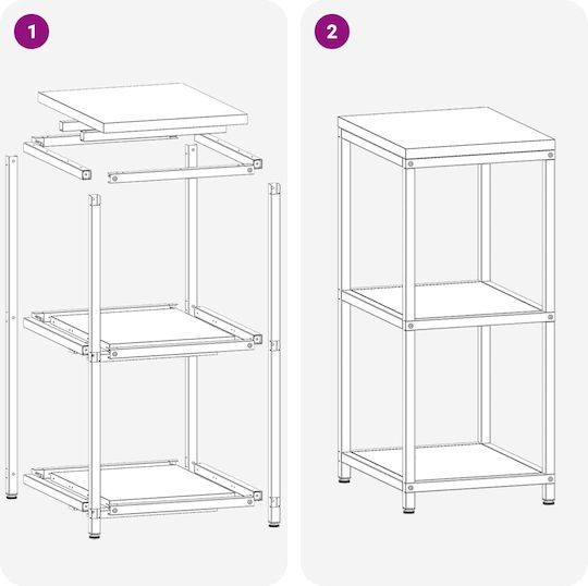 Vidaxl Kitchen Storage Rack Black 60 X 50 X 92 Cm Steel