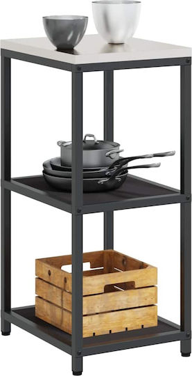 Vidaxl Kitchen Storage Rack Black 60 X 50 X 92 Cm Steel