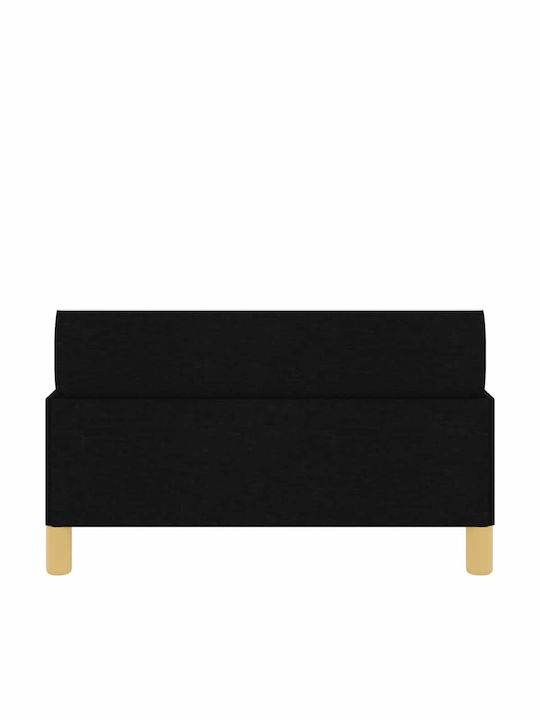 Kids Bed Classic Single Black for Mattress 100x200cm