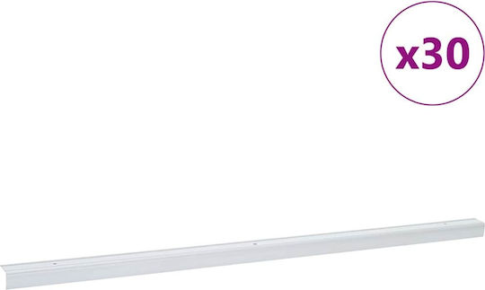 Vidaxl Basis Für Treppen 30 Stück Silber 67 Cm Aluminium