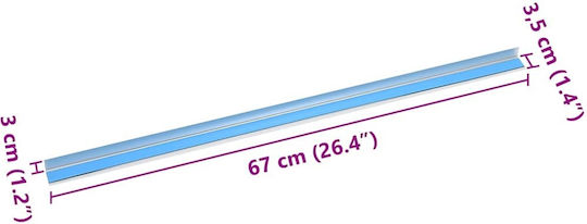 Vidaxl Stair Edge Protectors 30 Pieces Silver 67 Cm Aluminum