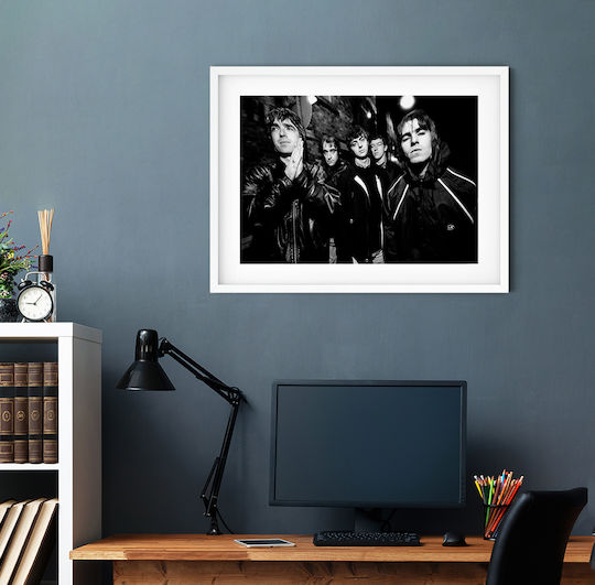 Poster Muzical Oasis Ms151 21cm X 30cm Cadru Alb Pvc