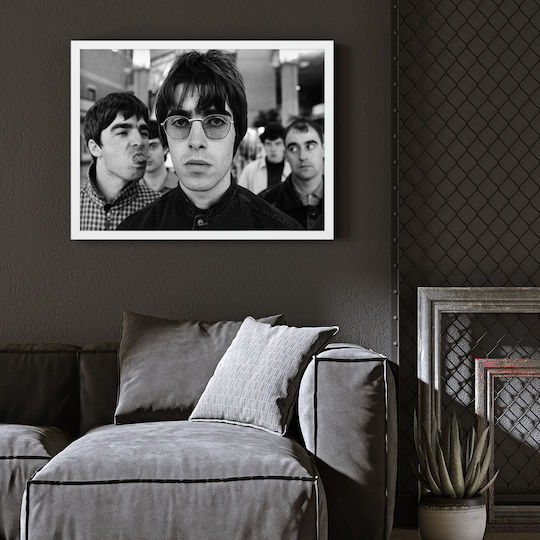 Music Poster Oasis Ms150 21cm X 30cm Frame Natural Wood Beige