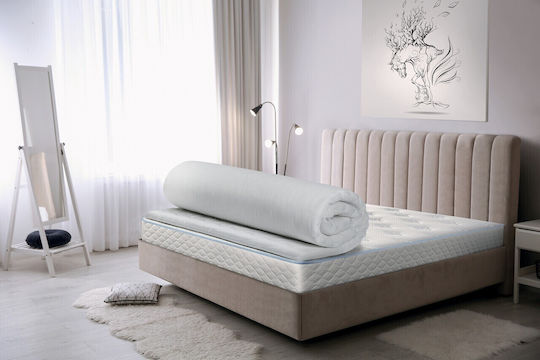 Green Future Matratzentopper Comfort Einzel Schaumstoff mit Abnehmbarem Bezug 90x200x4cm