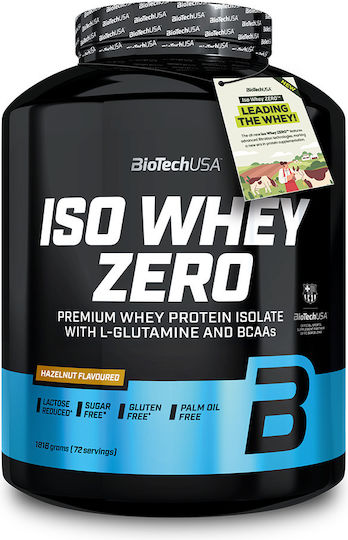 Biotech Usa Iso Whey Zero 1816g Tiramisu & Biotech Usa Wave Shaker 600ml Black-Smoked Custom Bundle