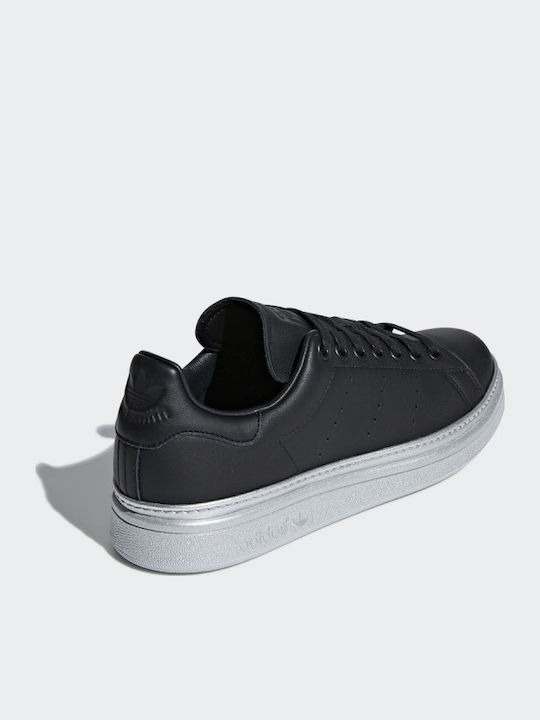 Stan Smith New Bold Pentru Femei Flatforms Adidași Core Negri / Argintiu Metalizat Alb