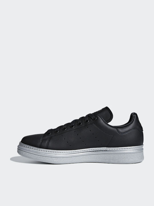 Stan Smith New Bold Pentru Femei Flatforms Adidași Core Negri / Argintiu Metalizat Alb