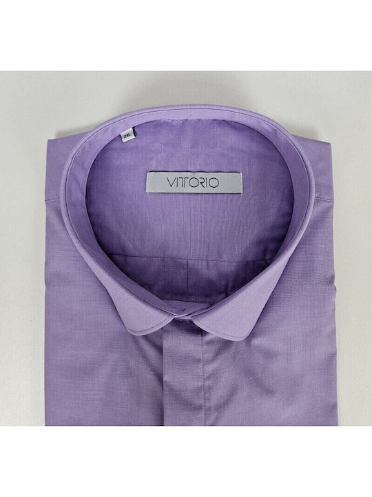 Vittorio Artist Cotton Shirt Lilacc Vittorio Artist Cotton Shirt Lilacc