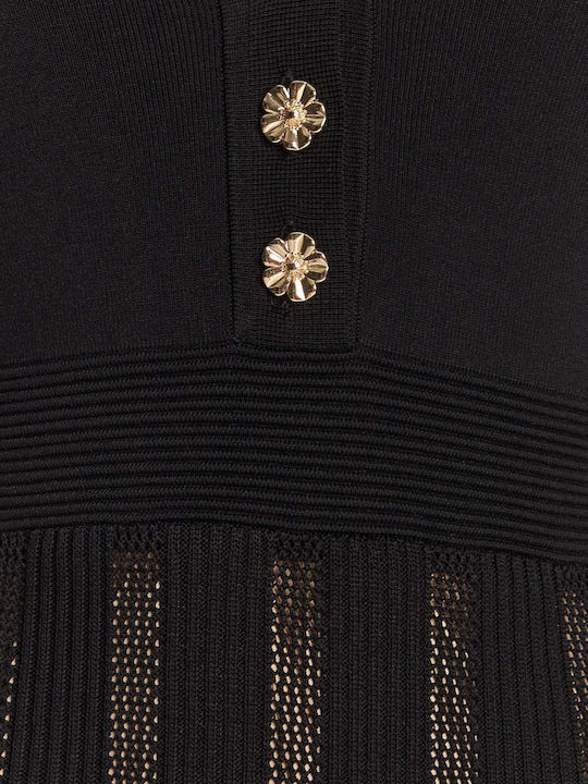 Midi Abendkleid Schwarz