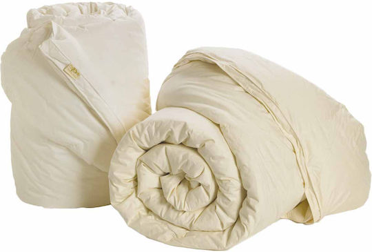 Palamaiki Πάπλωμα Μονό Πουπουλένιο 160x240εκ. Comfort Pura Quilt Crème 160 GSM 9 togs